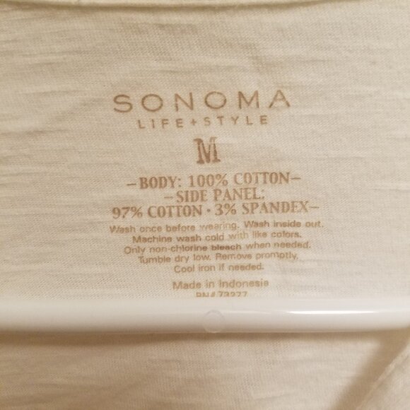 White 3/4 Stretchy Shirt - Picture 2 of 3